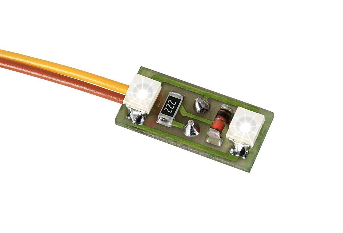 Viessmann Modelleisenbahn-Signal Viessmann 6018 Hausbeleuchtung, 2 LEDs weiß, 3 Stück