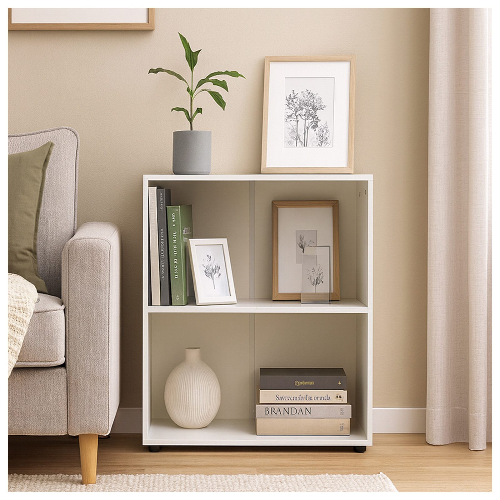 HTI-Line Standregal Regal Nina mit 2 Regalfächern, Stück 1-tlg., Standregal Rack