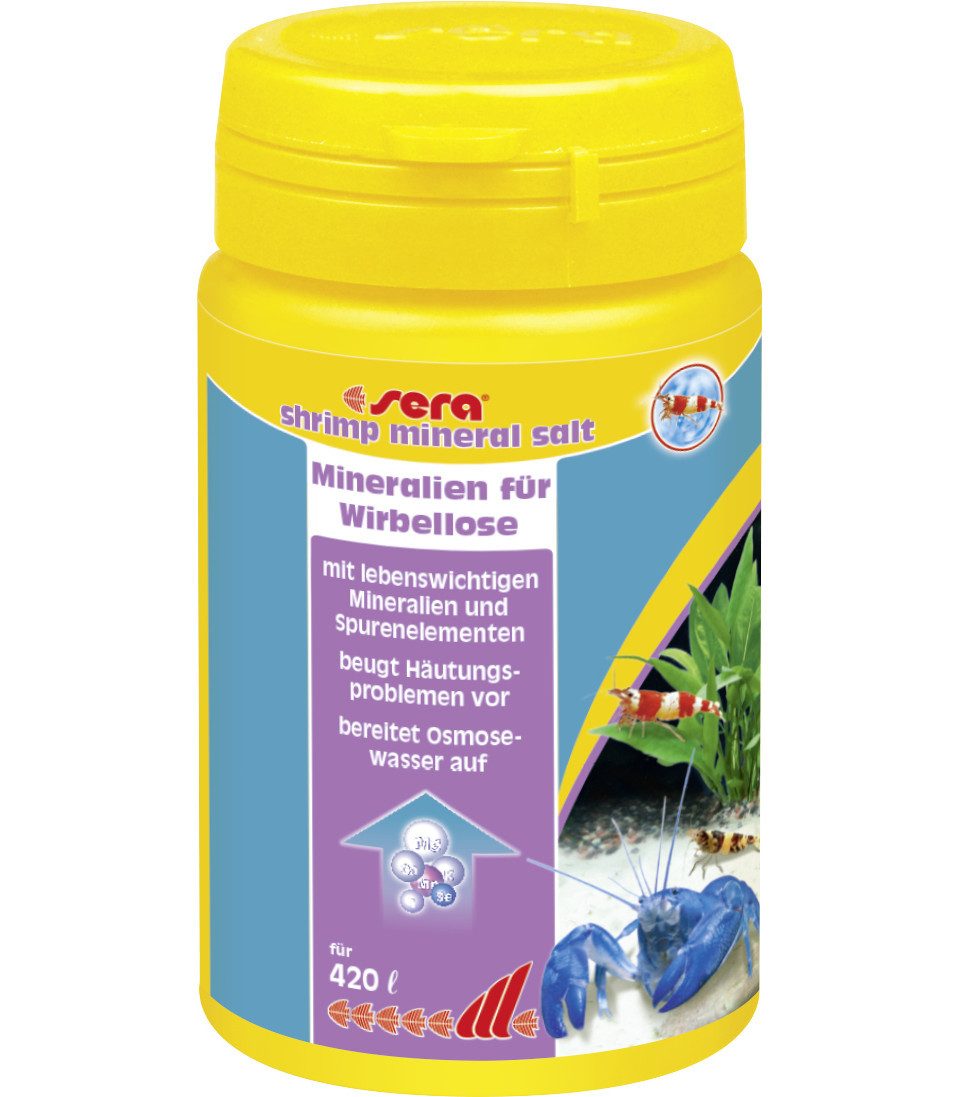 Sera Aquariumpflege Sera Mineralien für Wirbellose Shrimp Mineral Salt