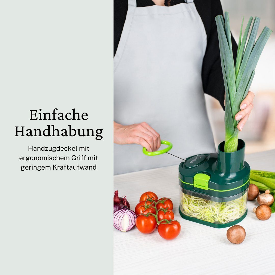 Genius Gemüseschneider Nicer Dicer Pegasus, 10-tlg, Gemüseschneider für schnelles & sicheres Arbeiten