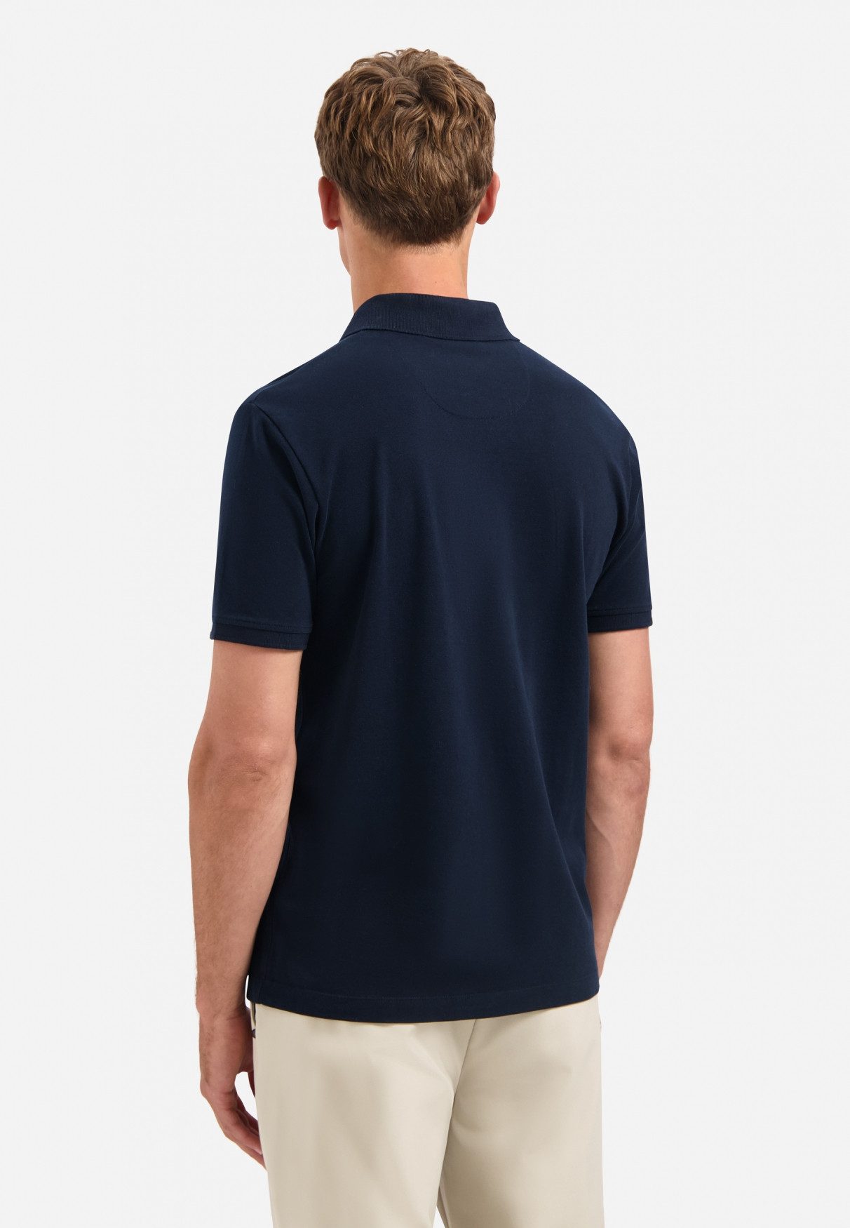 NO EXCESS Poloshirt Polo Pique Garment Dyed