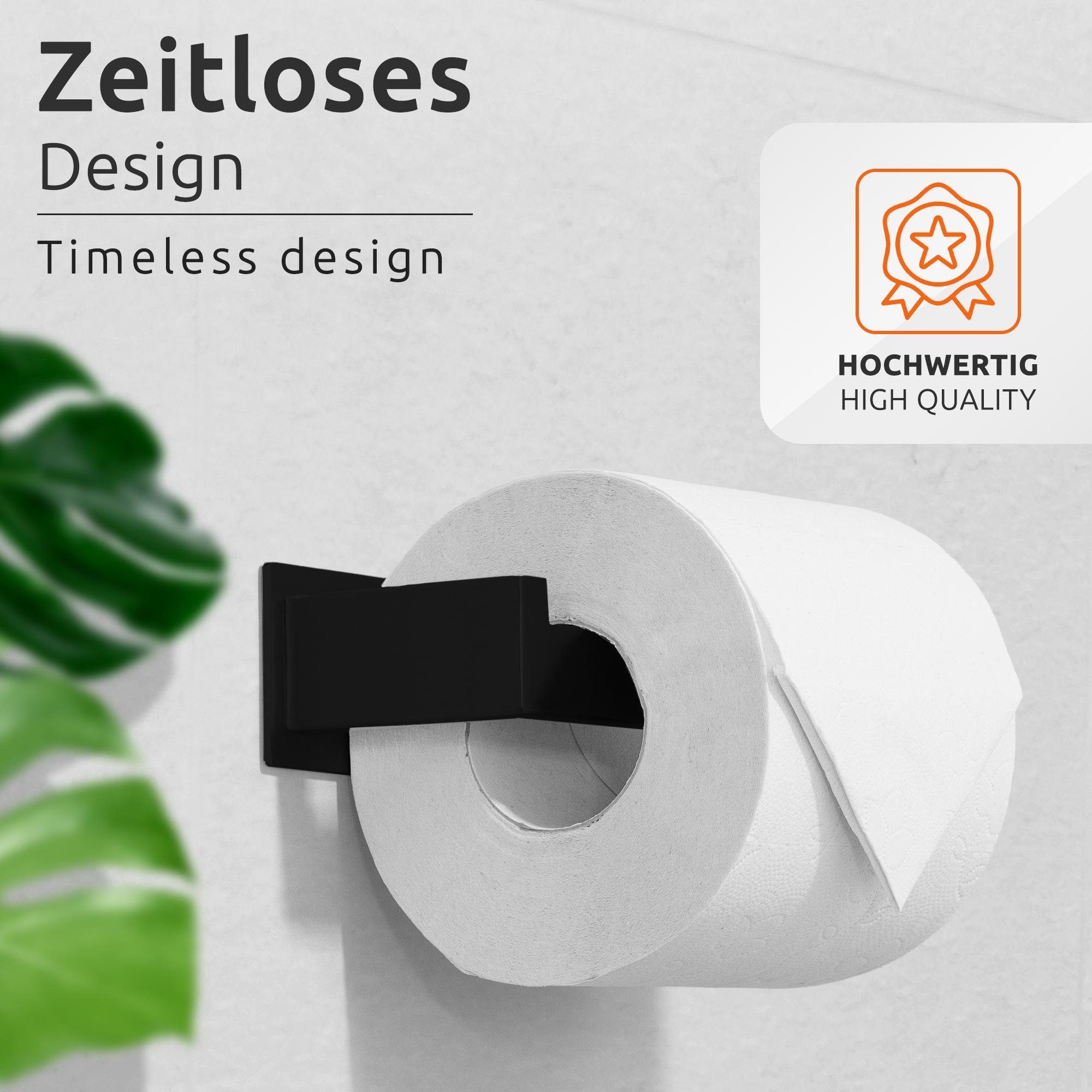 ECENCE Toilettenpapierhalter Toilettenpapierhalter ohne Bohren selbstkleben günstig online kaufen
