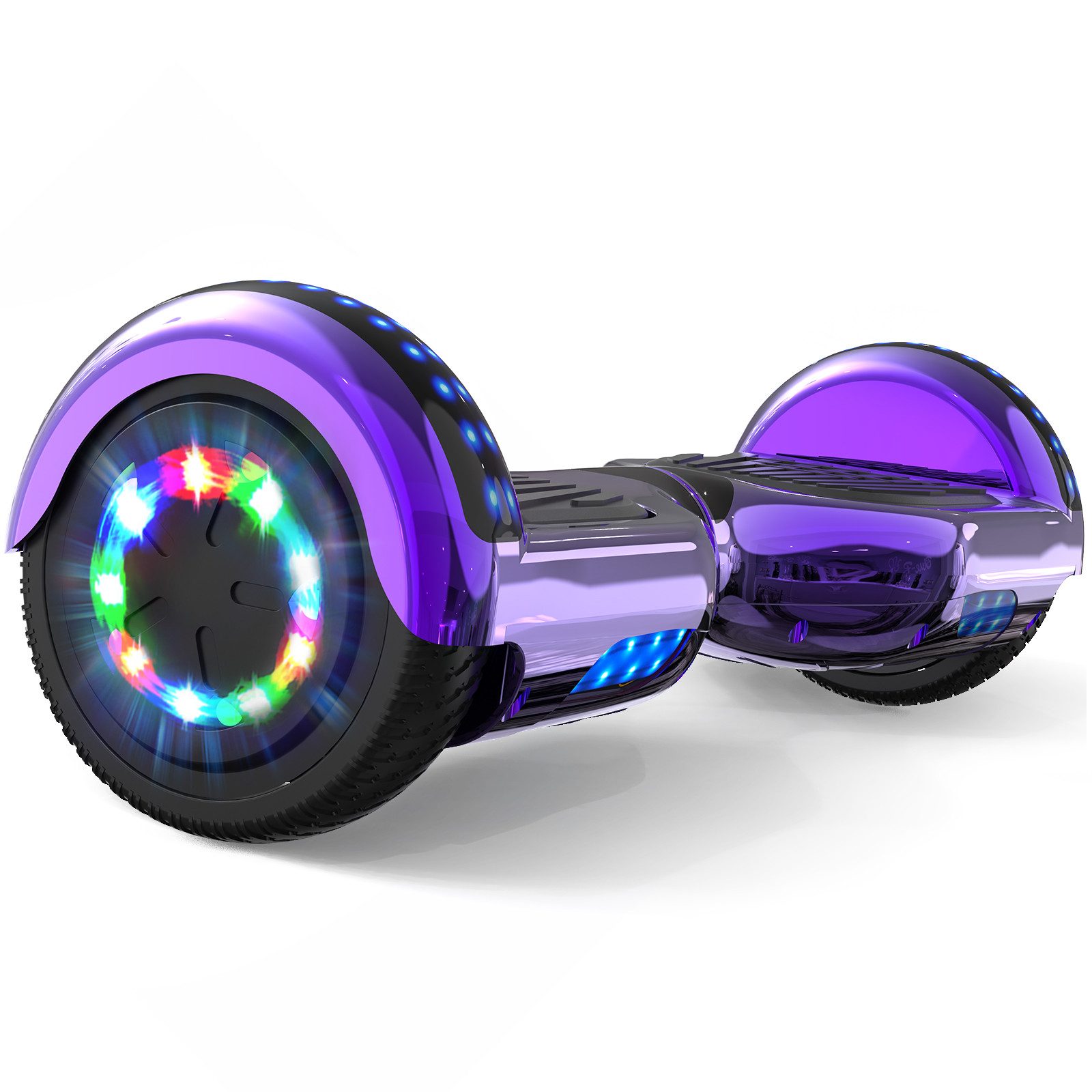 RCB TECH Balance Scooter JD6, 6,5 Zoll Zweimotoren Hoverboard, mit LED-Leuchten und Bluetooth, 120,00 W, 15.00 km/h, bis zu 10 km Reichweite, keine Straßenzulassung
