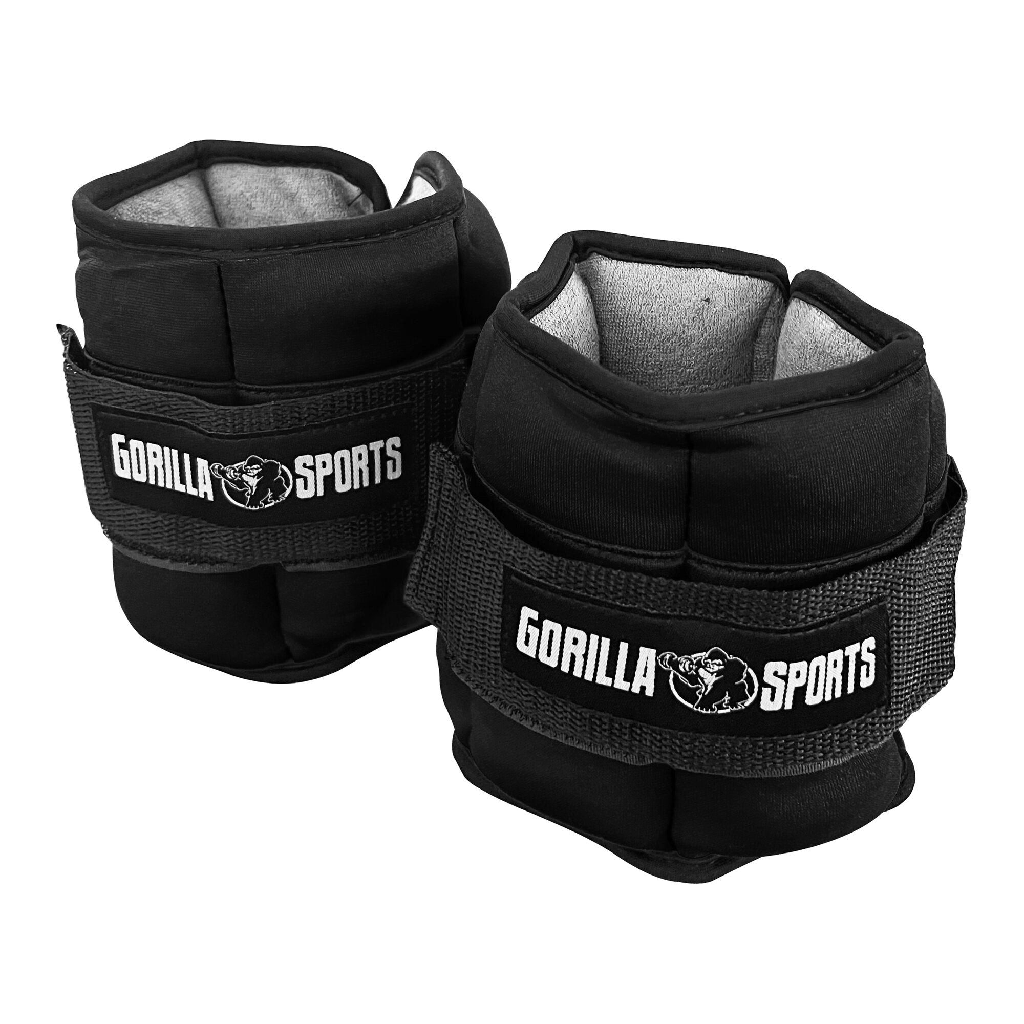 GORILLA SPORTS Zusatzgewichte Gewichtsmanschetten Verstellbar 0,45 - 2,25 kg, 2.25 kg, (2-tlg)
