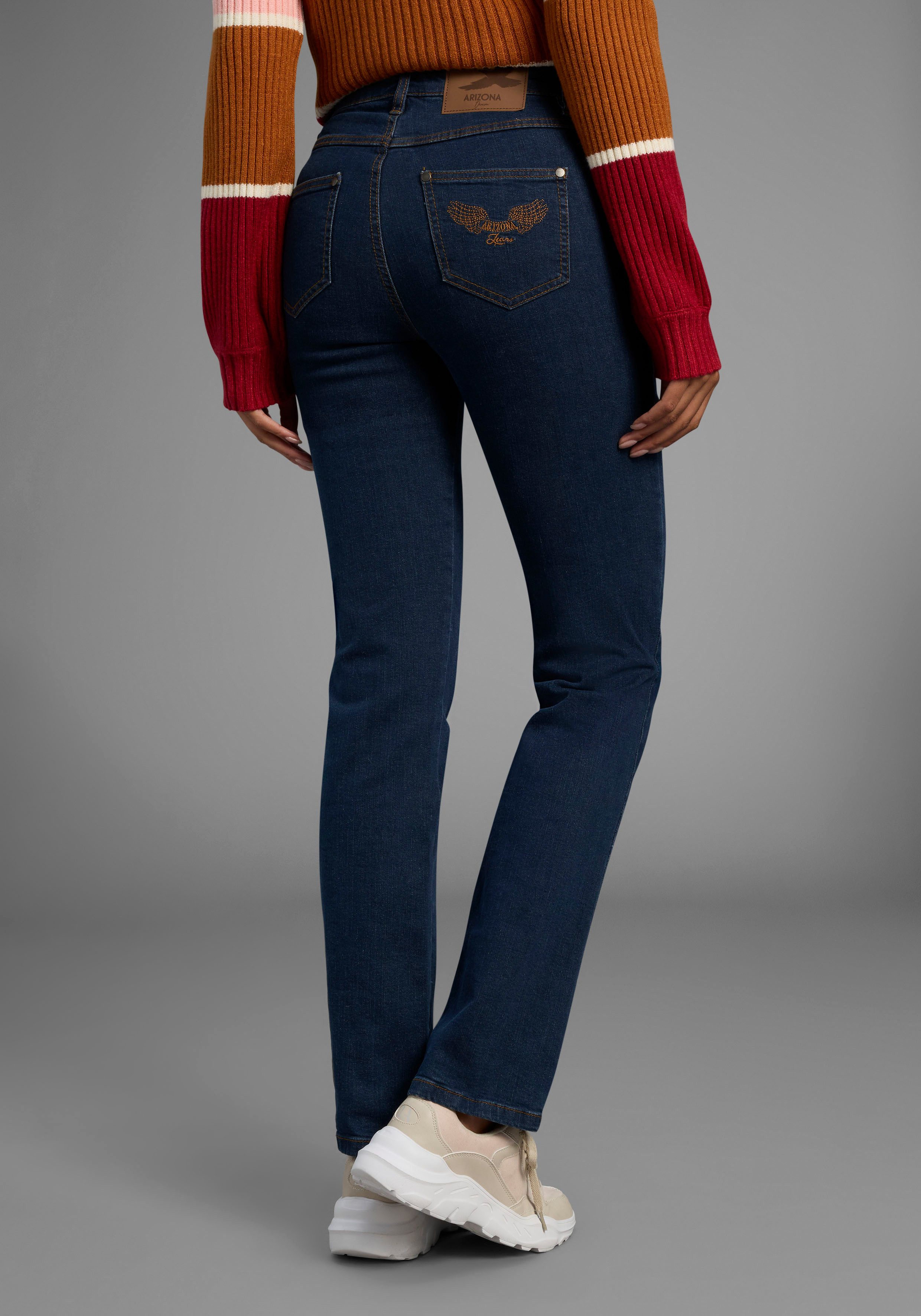 Arizona Gerade Jeans Comfort-Fit High Waist
