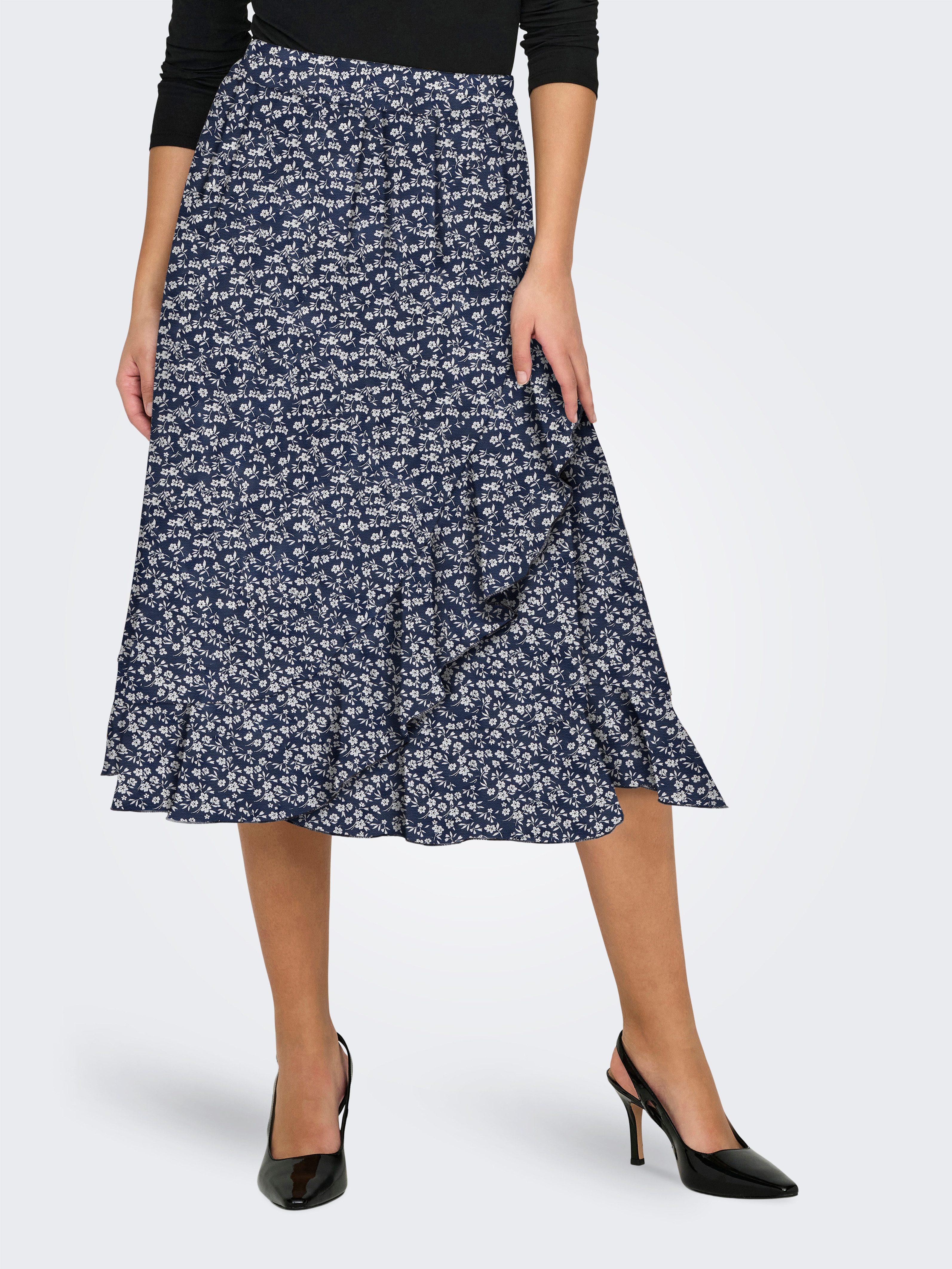 Wickelrock ONLCARLY FLOUNCE LONG SKIRT