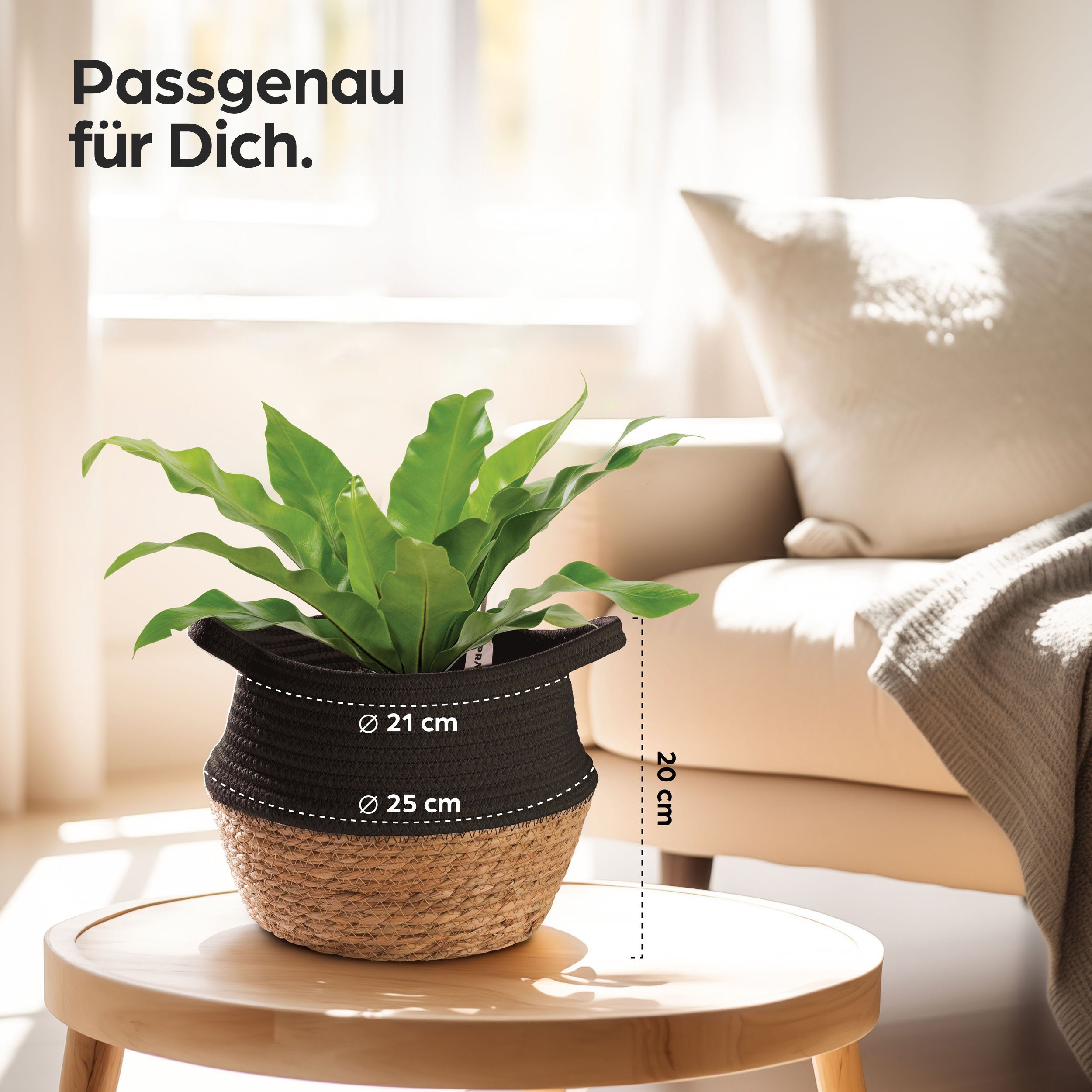 Praknu Aufbewahrungskorb Seegras Korb Klein - günstig online kaufen