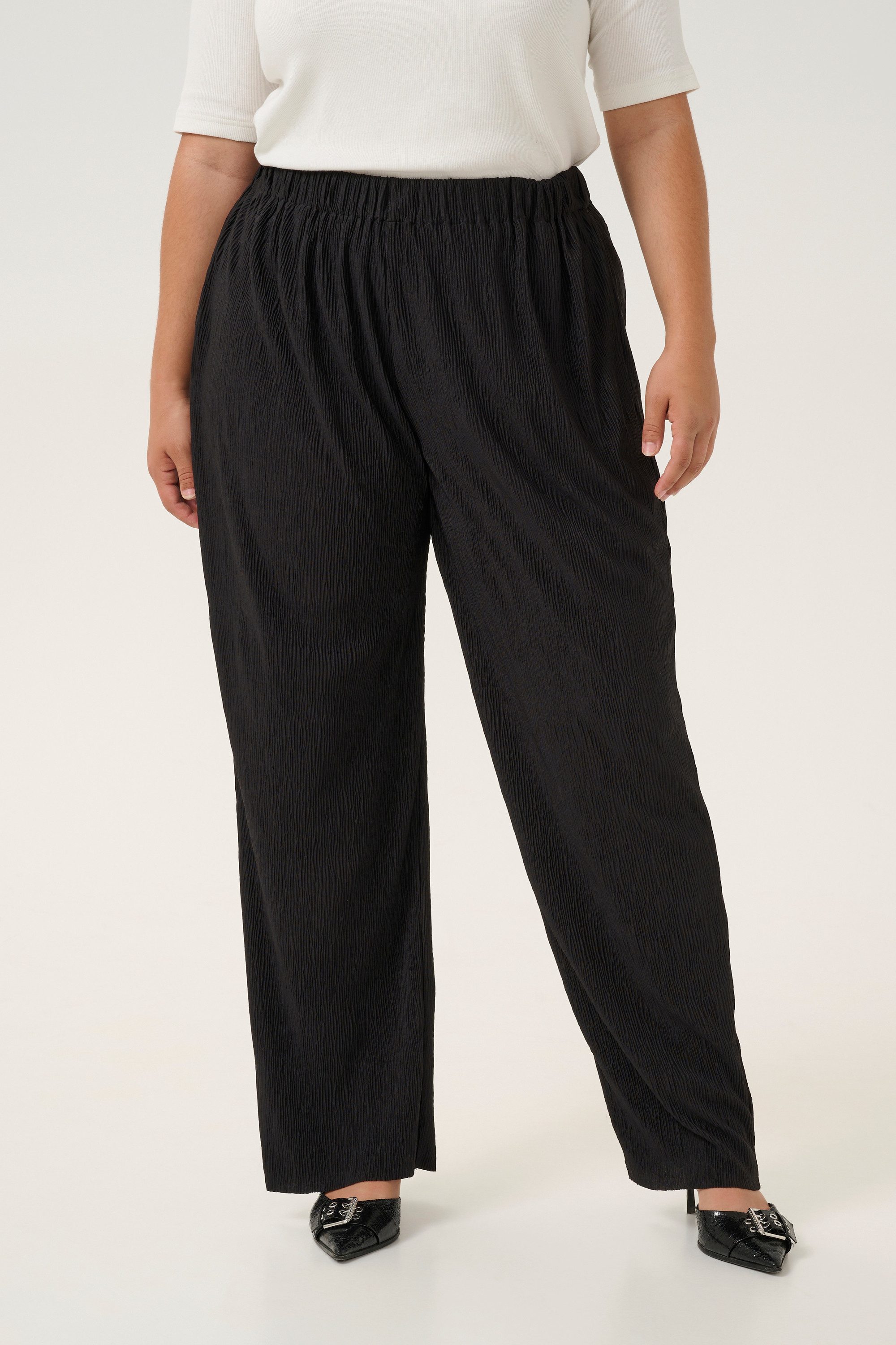 KAFFE Curve Stoffhose Casual Hose KCruben Große Größen