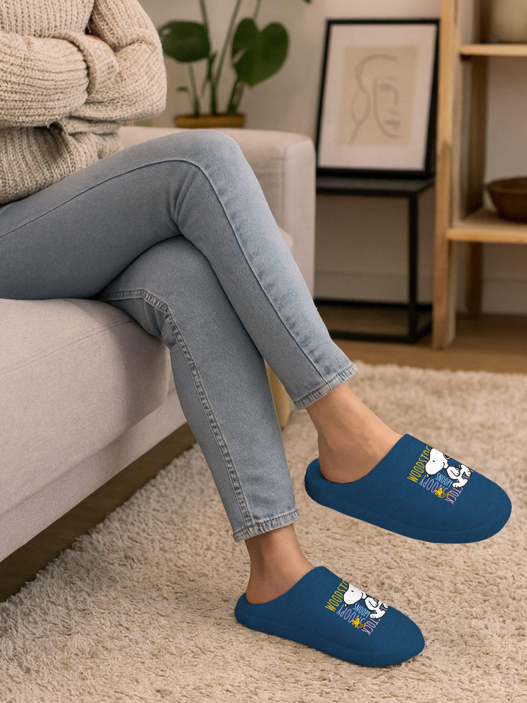 United Labels® The Peanuts Snoopy Hausschuhe Puschen Slipper Pantoffeln Hausschuh – Bild 2 von 5