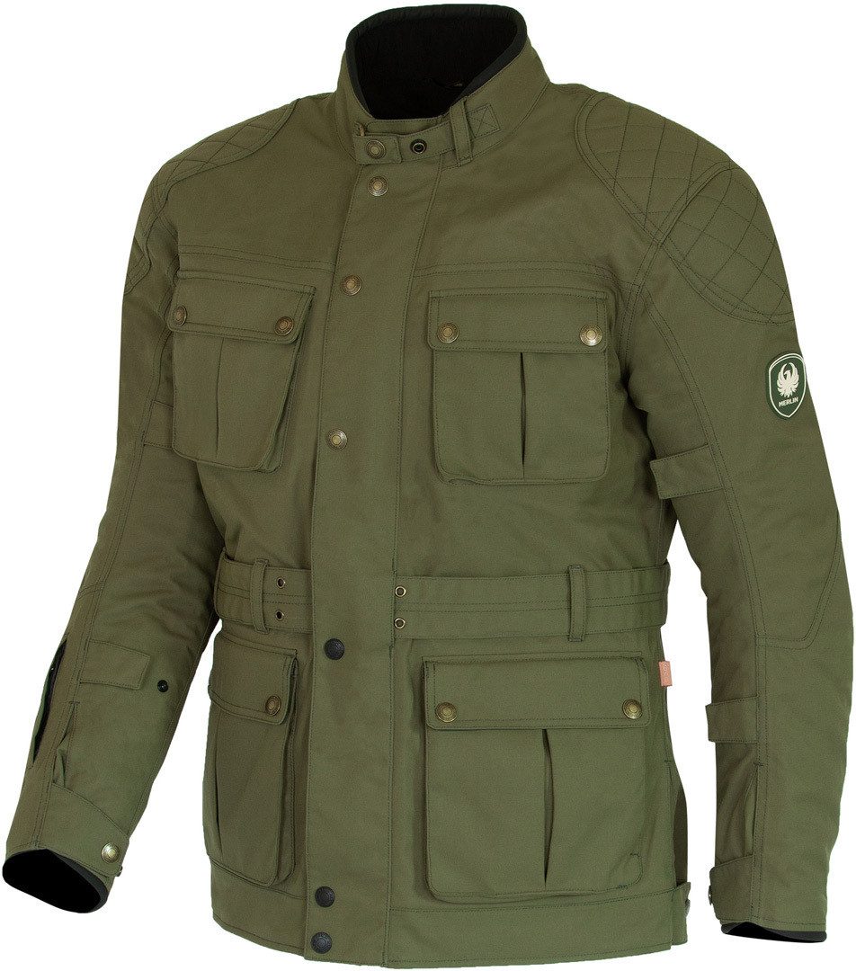 Merlin Motorradjacke Burslem Eco Laminated Motorrad Textiljacke Wasserdicht Atmungsaktiv wasserabweisend protektoren herausnehmbares