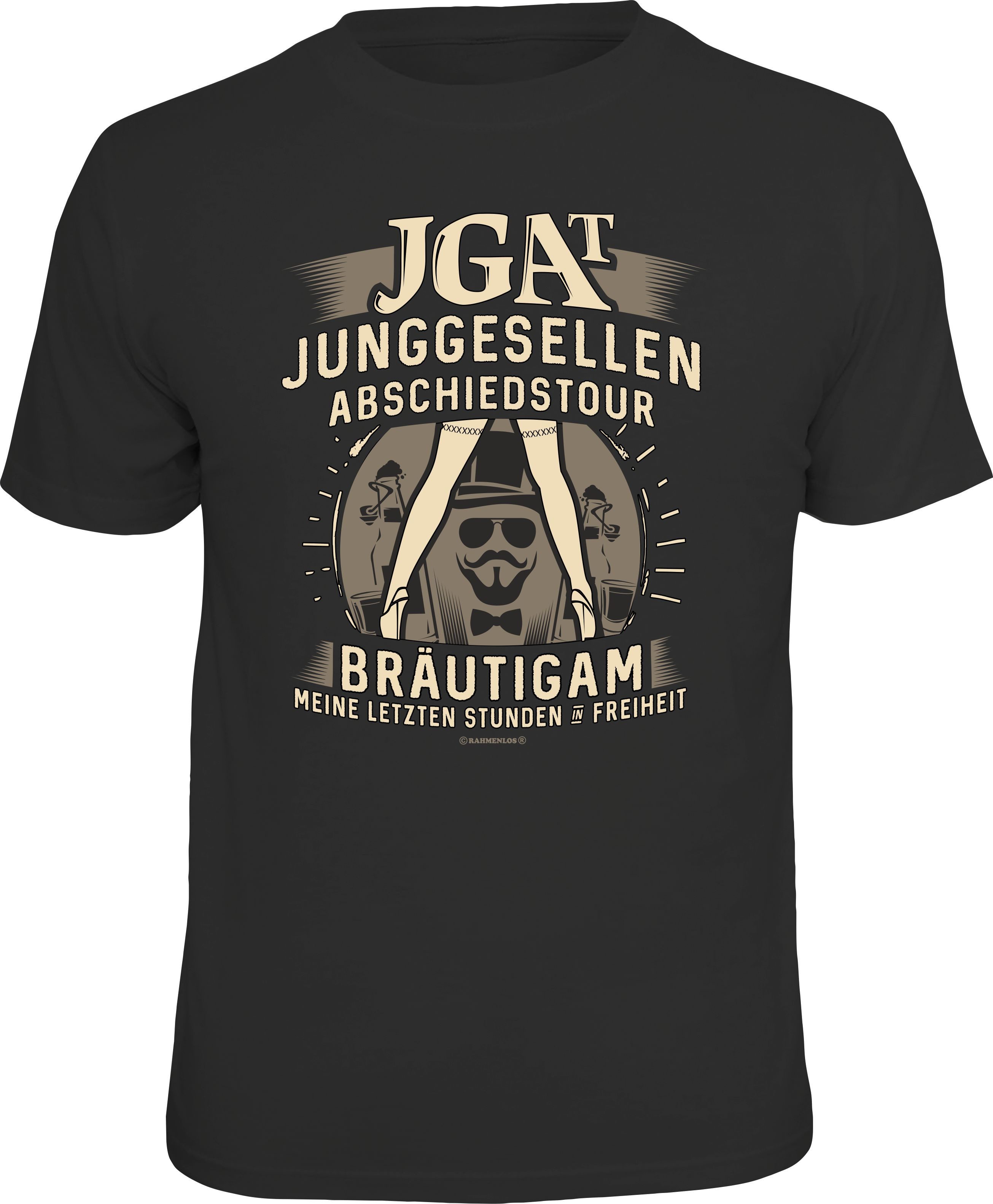 RAHMENLOS® T-Shirt zum Junggesellen-Abschied für den Bräutigam