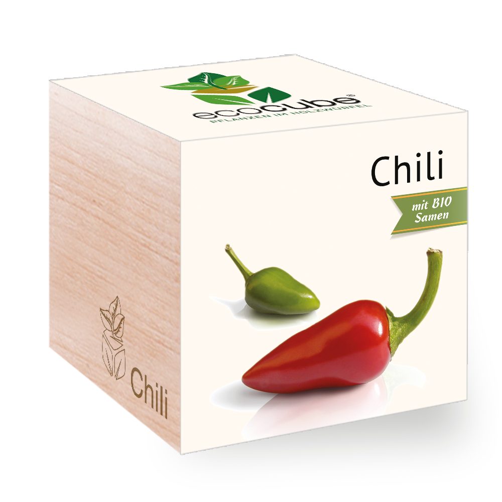 Feel Green Gartenpflege-Set Ecocube Chili von Feel Green, Nachhaltige Geschenkidee