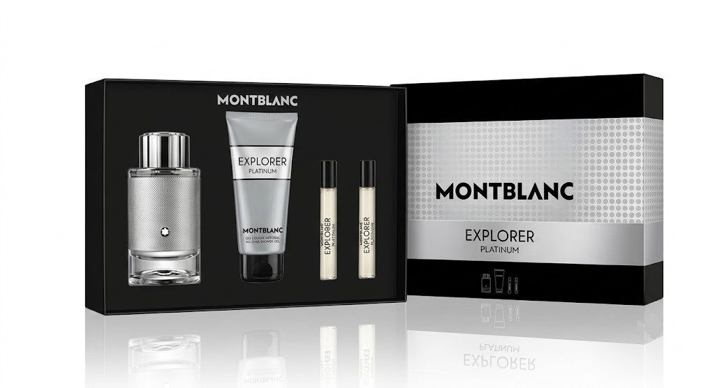 MONTBLANC Duft-Set Montblanc Explorer Platinum EDP 100ml + EDP 2x7,5ml + DG 100ml, 1-tlg.