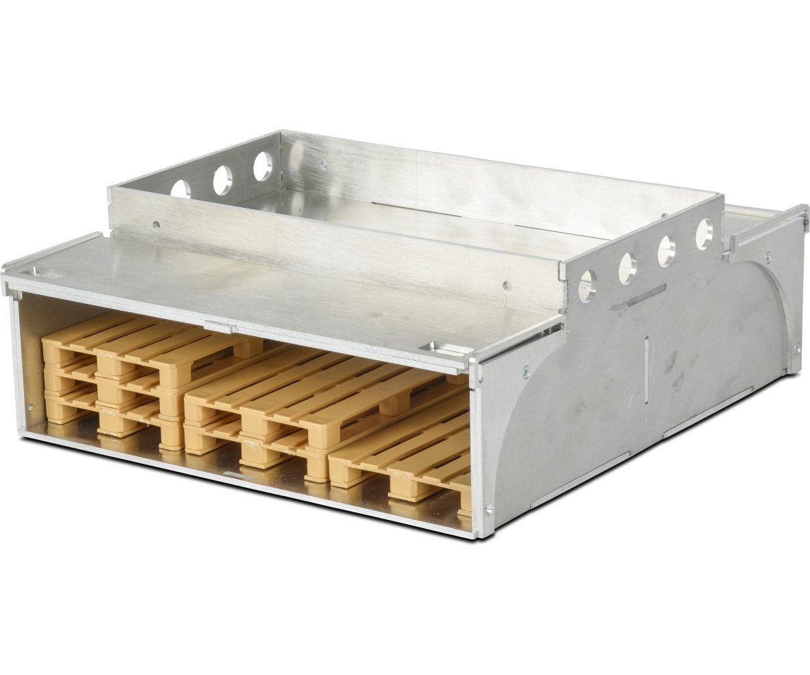 CARSON Carson 1:14 Alu Palettenkasten m. 6 Paletten RC-Ladegerät