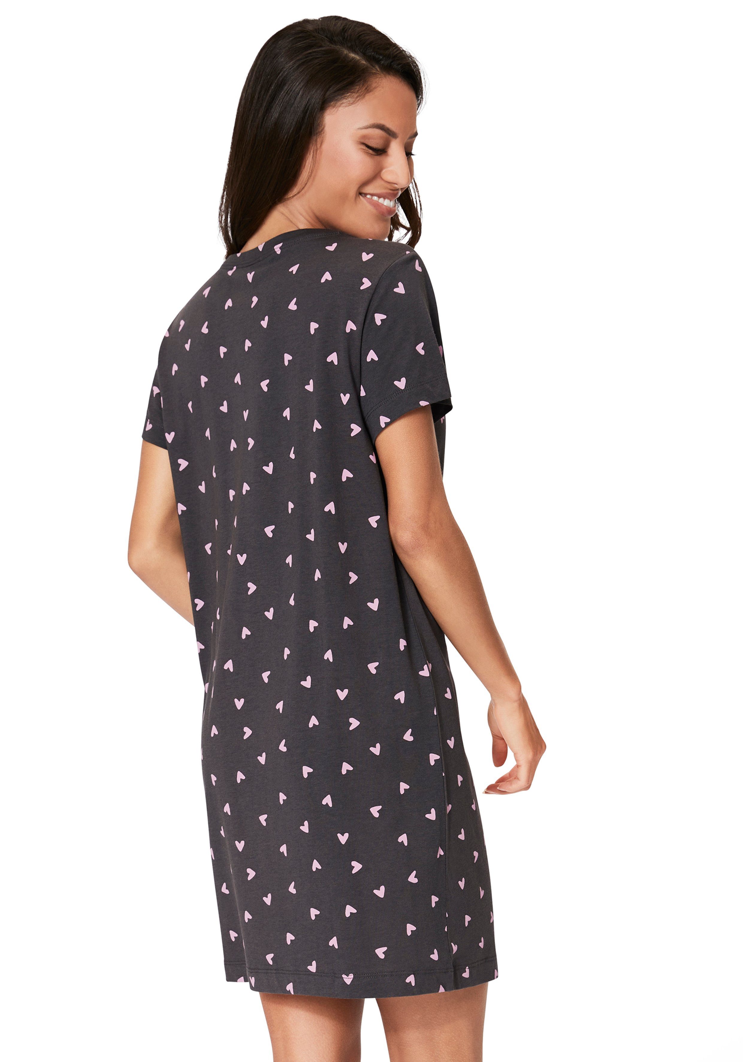 s.Oliver Sleepshirt mit Herzmotiven