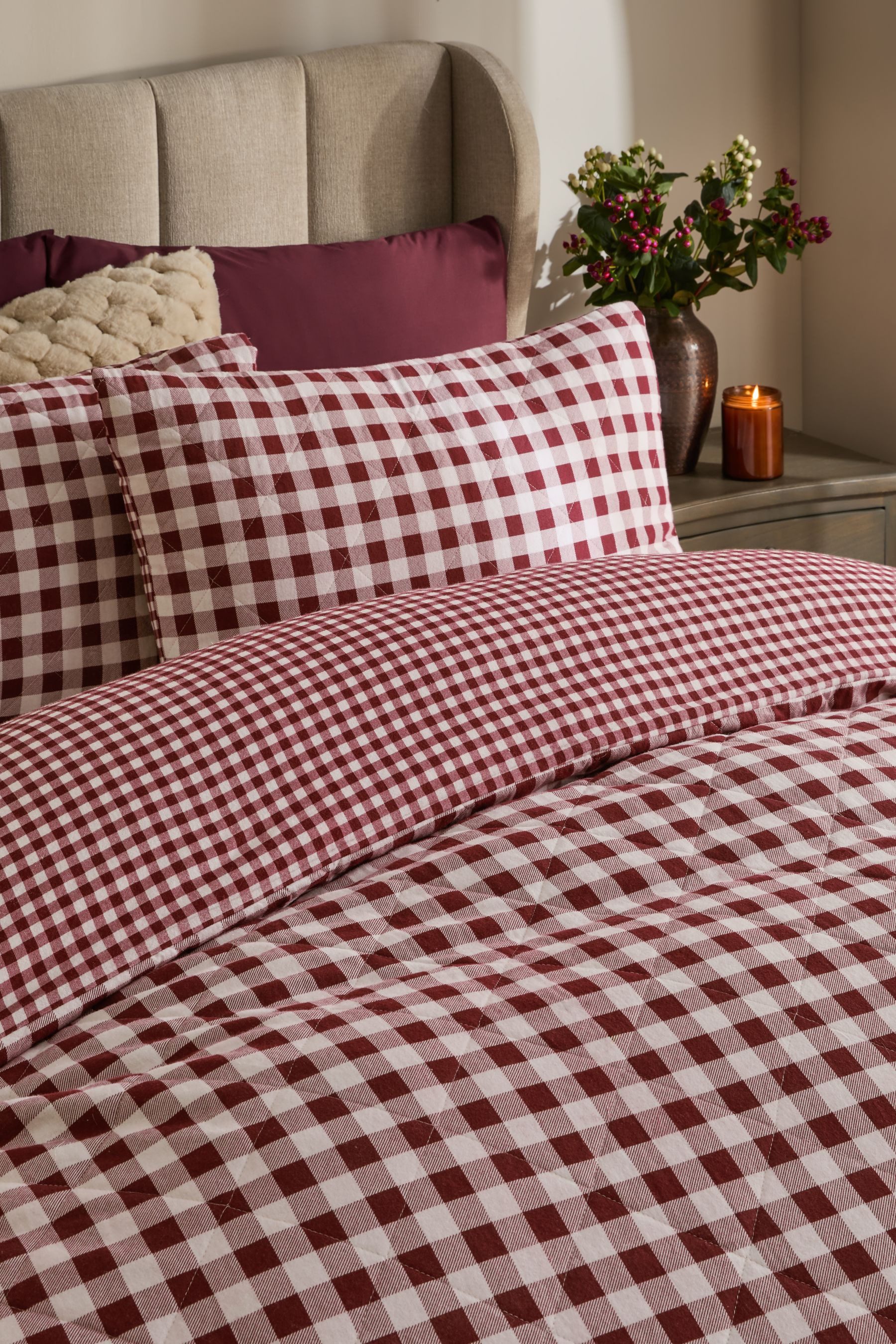 Next Bett-Set Angeraute, gesteppte Wendebettwäsche, Bezug: günstig online kaufen