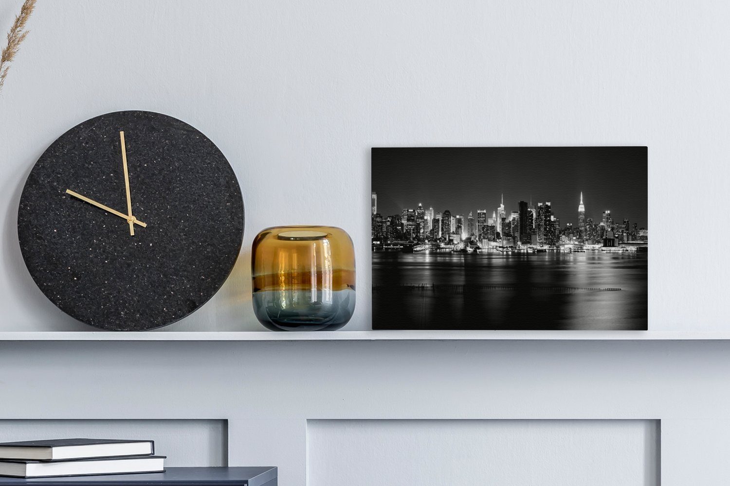 OneMillionCanvasses® Leinwandbild New York - Licht - Skyline, Fotodruck (1 günstig online kaufen