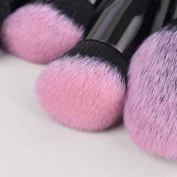 jalleria Kosmetikpinsel-Set 18 neue Make-up-Pinselsets in Rosa und Schwarz