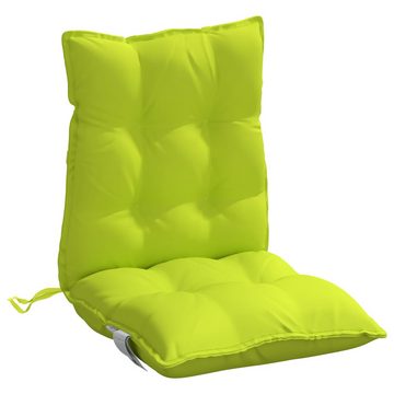 vidaXL Sitzauflage Niedriglehner-Auflagen 6 Stk. Neongrün Oxford-Gewebe, (6 St)
