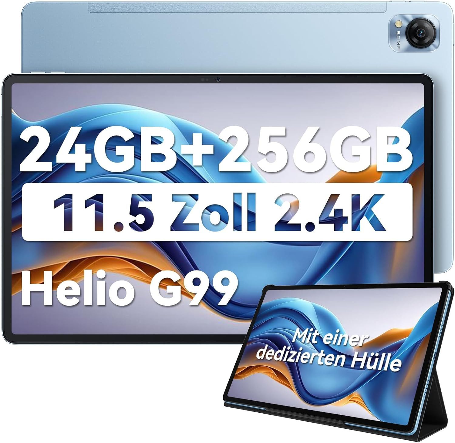 blackview Helio G99 Octa Core Prozessor 8800mAh 24GB RAM 2.4K FHD Display Tablet (11,5", 256 GB, Android 13, 4G LTE/5G WiFi, Leicht, Leistungsstark, Vielseitig: Das Blackview Mega1)