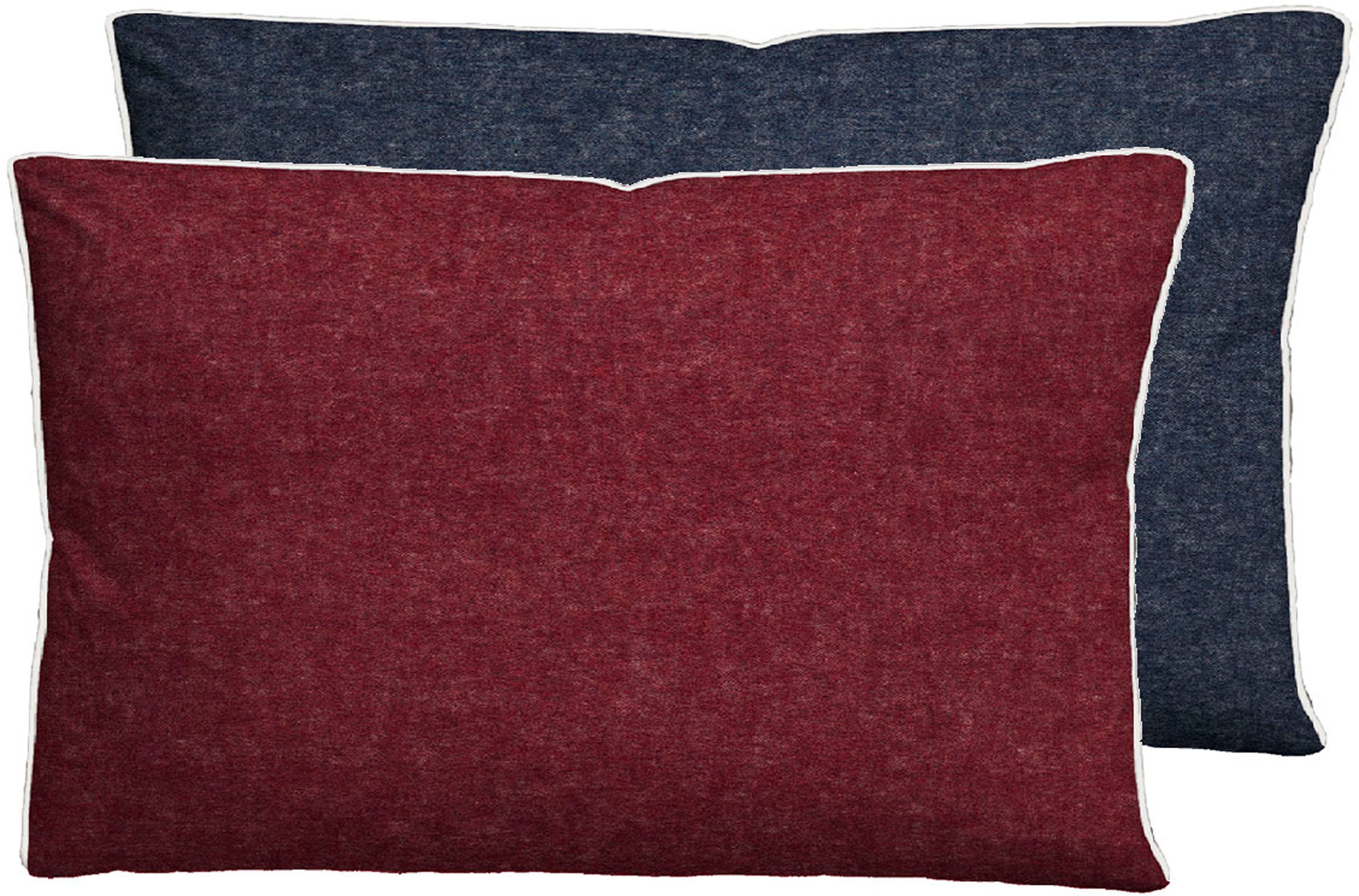 Biberna Kissenbezug Hermal Flanell mit Reißverschluss, günstig online kaufen