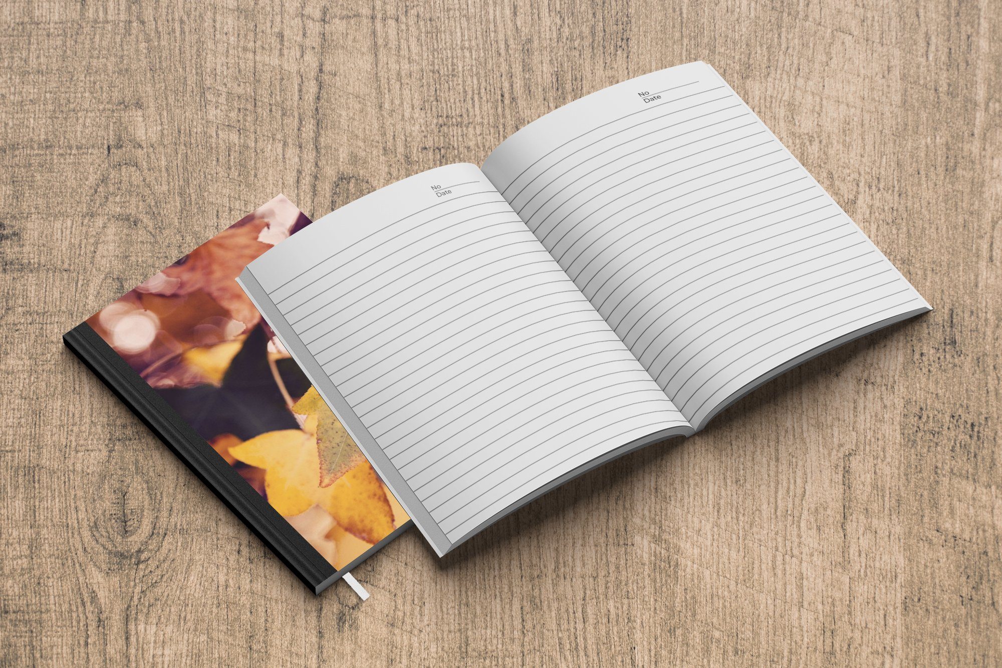 MuchoWow Notizbuch Blätter - Ahorn Journal, - - Herbst Jahreszeiten, Seiten, Haushaltsbuch 98 A5, Merkzettel, Tagebuch, Notizheft