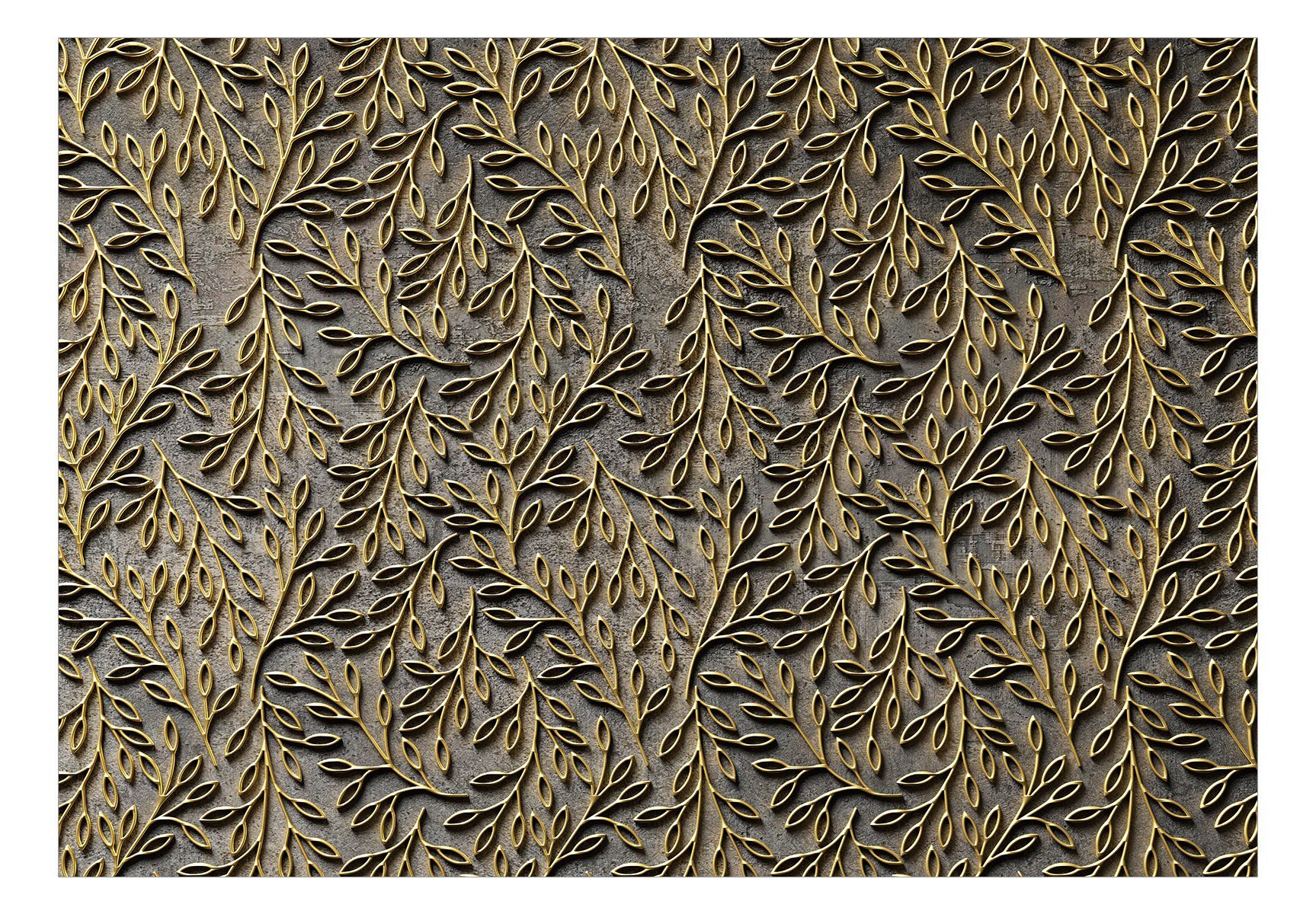 KUNSTLOFT Vliestapete Golden Decorations matt, lichtbeständige Design Tapete m, 0.98x0.7
