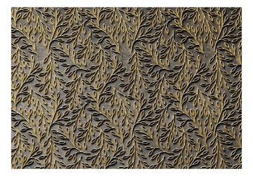 KUNSTLOFT Vliestapete Golden Decorations 0.98x0.7 m, matt, lichtbeständige Design Tapete