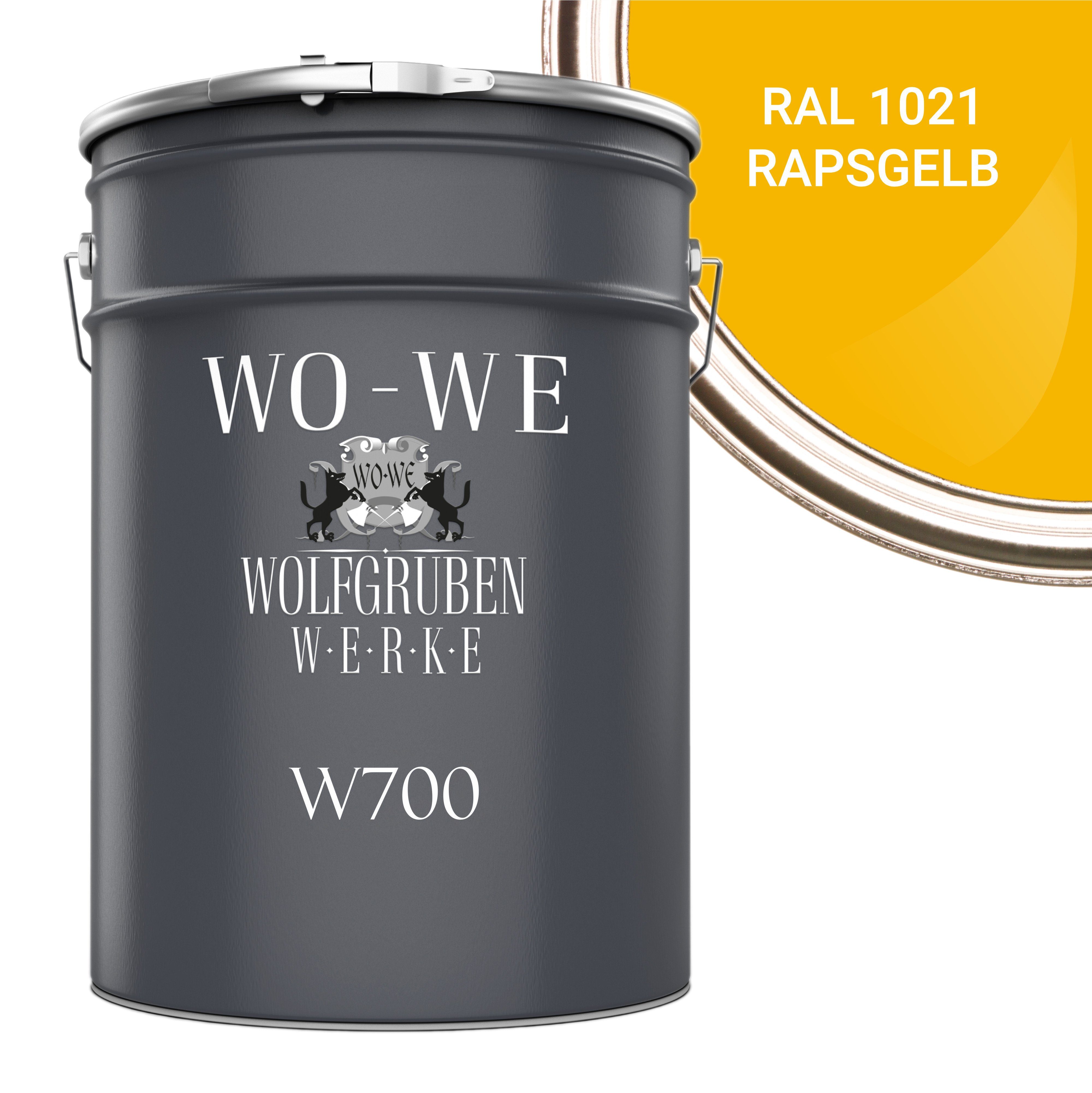 WO-WE Bodenversiegelung Betonfarbe Bodenfarbe Bodenbeschichtung W700, 1-10L, Seidenglänzend
