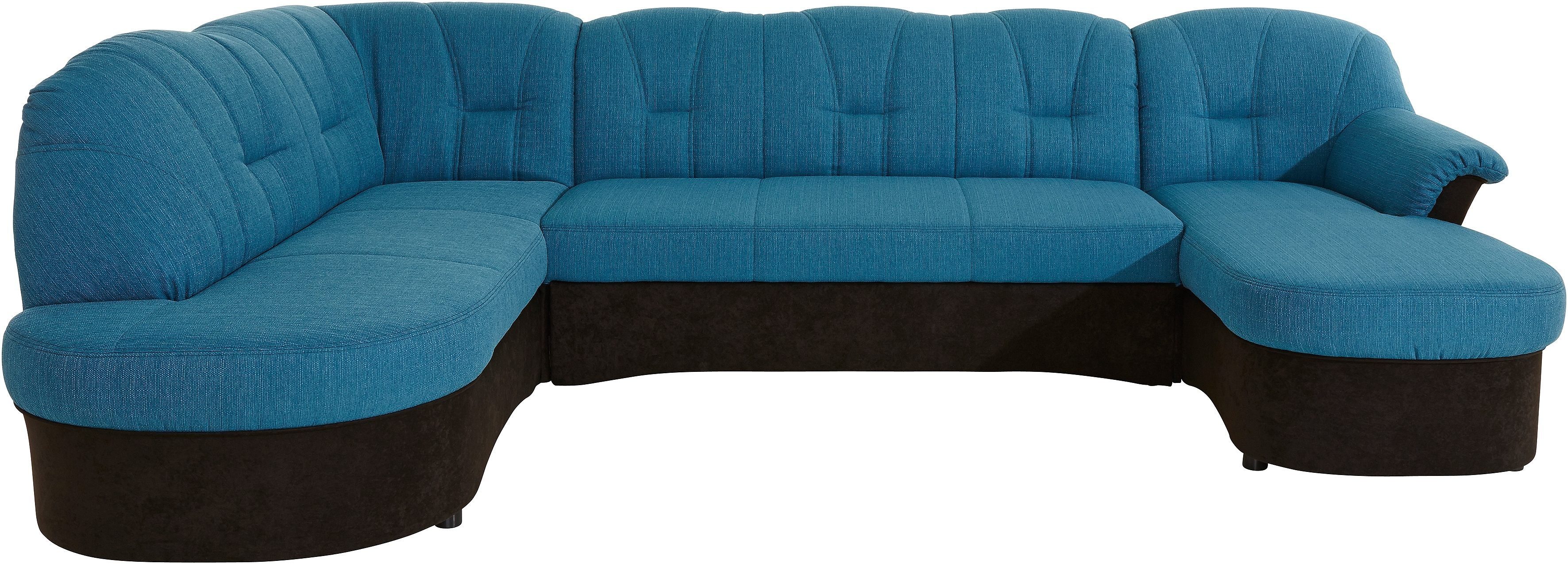 DOMO collection Wohnlandschaft FLORES 293x180x86 cm, hochwertig, komfortabel, U-Form, 3 Teile, wahlw. mit Bettfunktion, wahlw. mit Federkern, Unser Dauertiefpreis