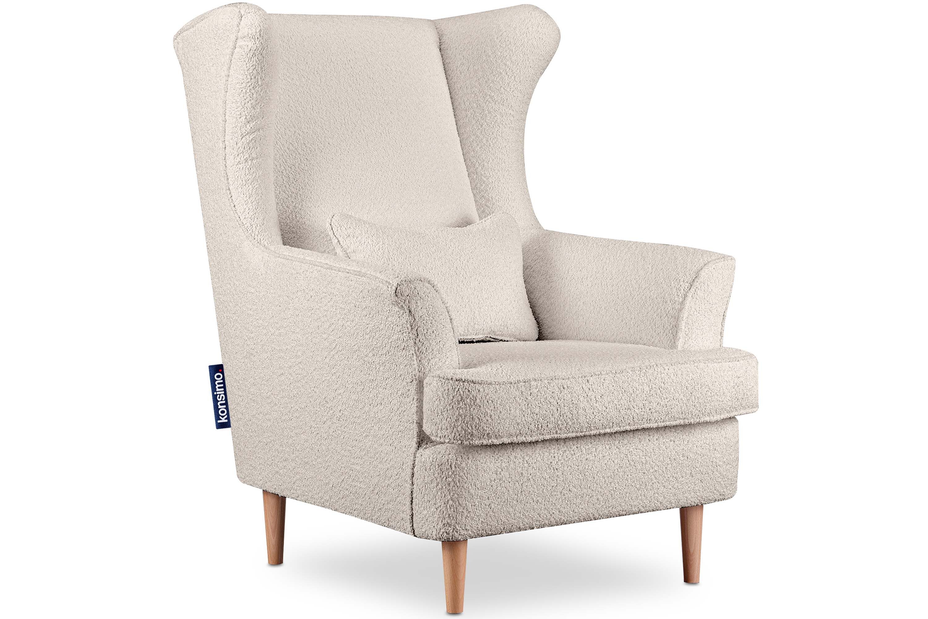 KONSIMO® Ohrensessel STRALIS Sessel, zeitloses Design günstig online kaufen