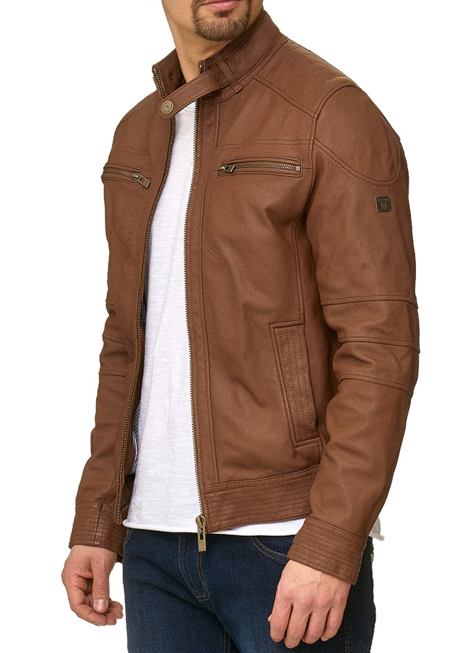 indicode kunstlederjacke