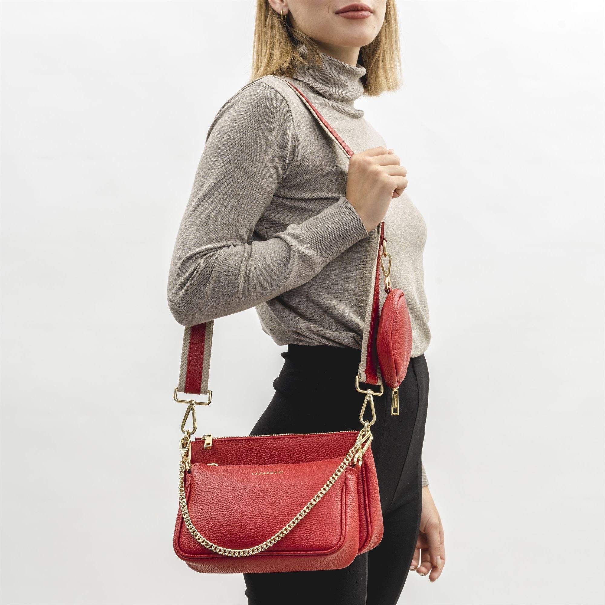Lazarotti Umhängetasche Milano Leather, Leder günstig online kaufen