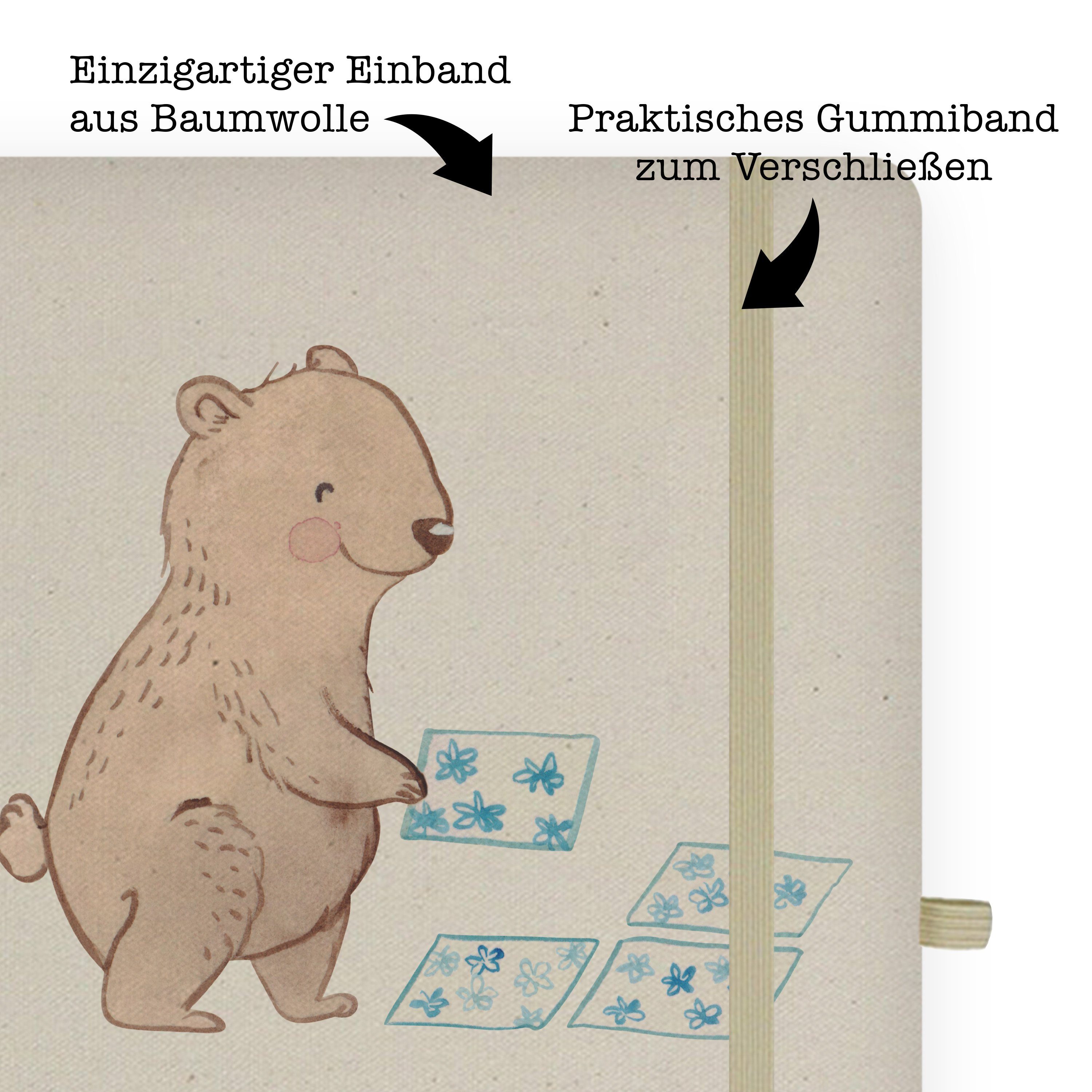 & Geschenk, Schreibbuch, mit Mr. Fliesenleger Mrs. Panda Kla Mr. Bad, - - & Mrs. Notizbuch Herz Panda Transparent