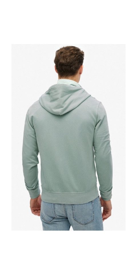 Superdry Kapuzensweatjacke CLASSIC ESSENTIAL ZIPHOOD SILVER BLUE