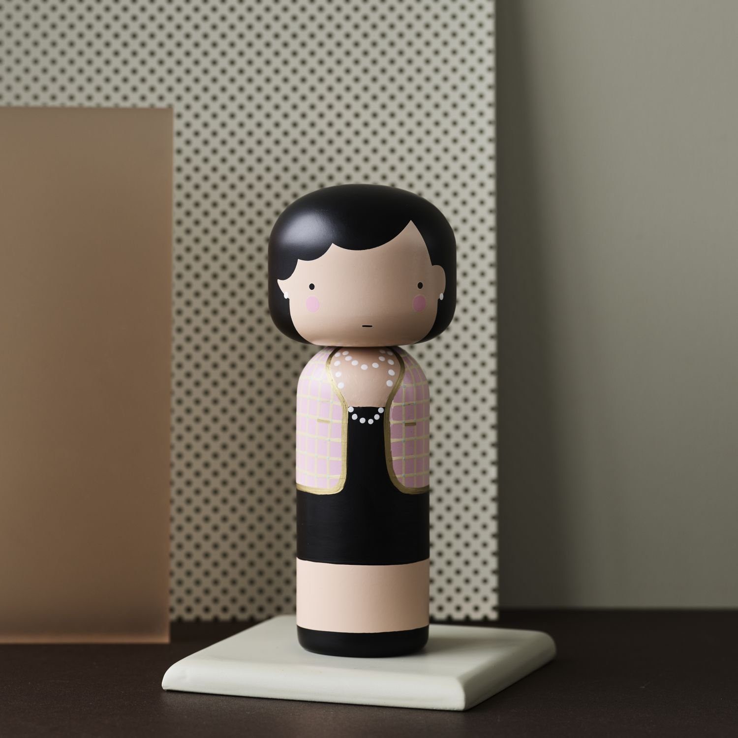 Lucie Kaas Dekofigur Sketch.Inc Kokeshi Doll Coco in Pink
