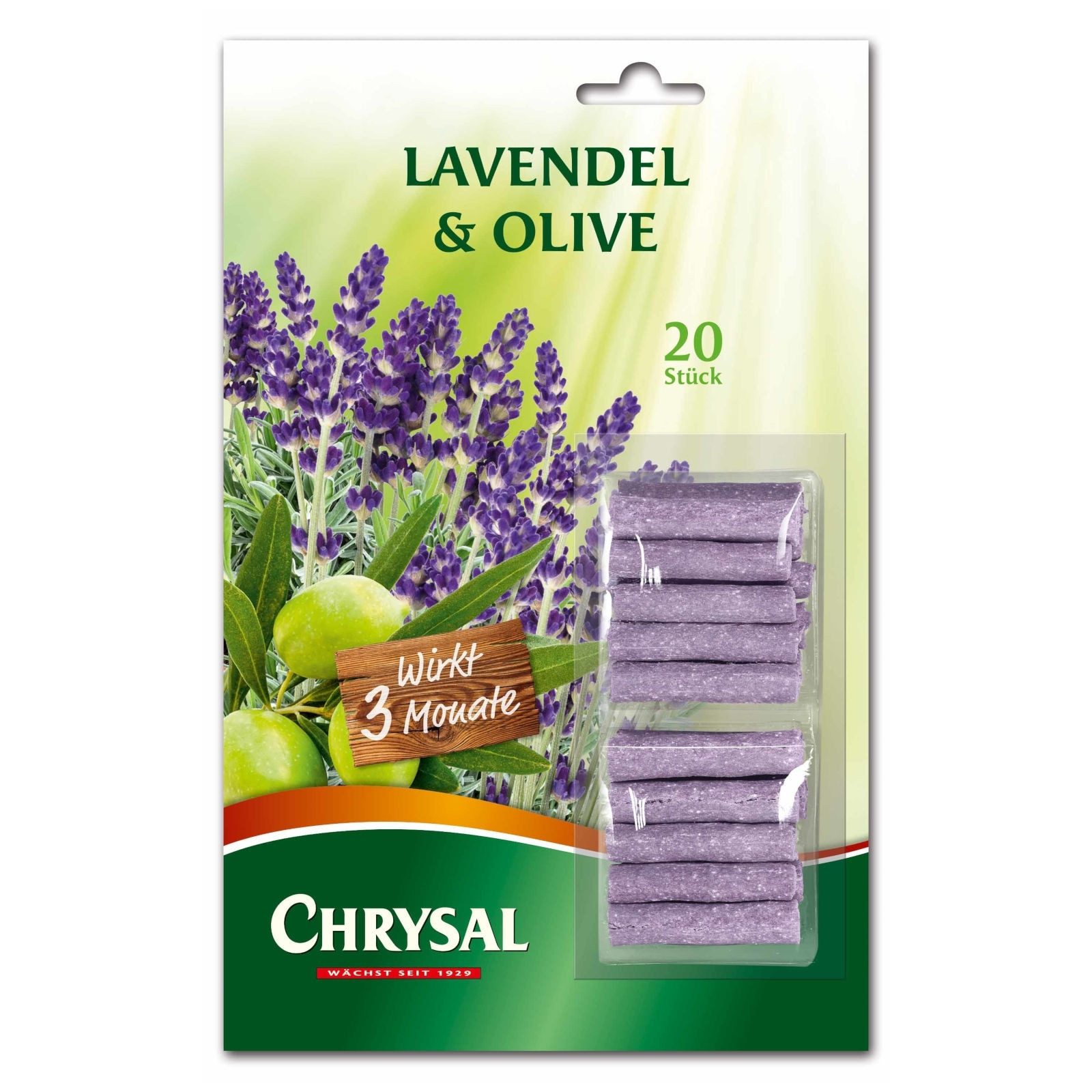 Chrysal Pflanzendünger Lavendel & Olive Düngestäbchen günstig online kaufen