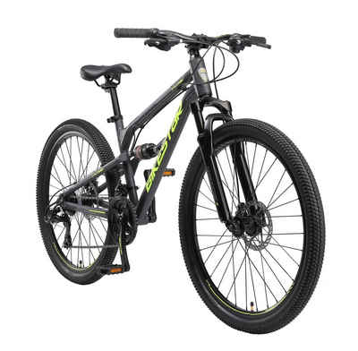 Bikestar Mountainbike 27.5 Zoll Reifen 16 Zoll Rahmen, 21 Gang Shimano Tourney RD-TY300 Schaltwerk, Kettenschaltung, Aluminium 27.5 Zoll
