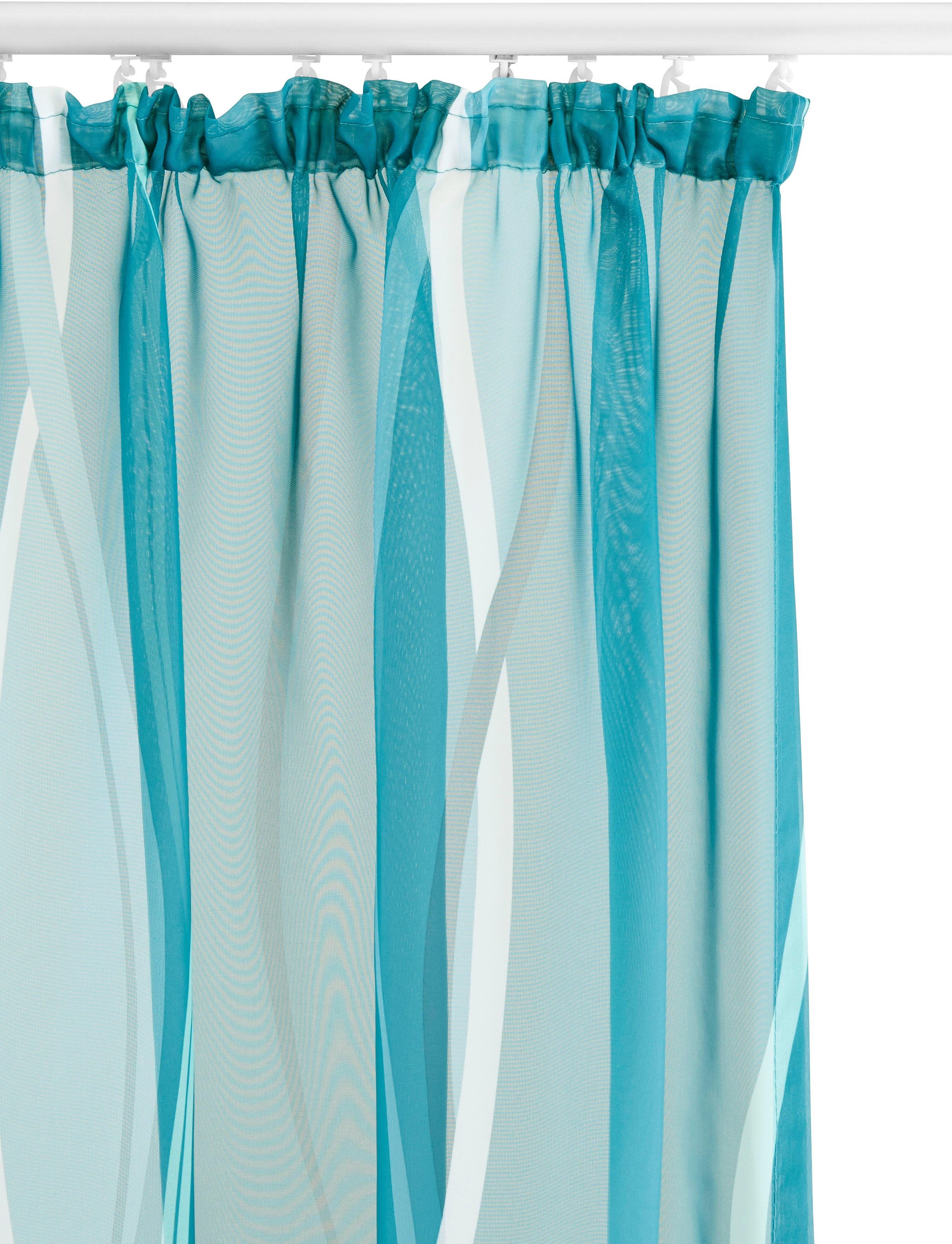 OTTO home Gardine Dimona (2 St), Kräuselband, transparent, Voile, 2er-Set, transparent, Voile, Polyester