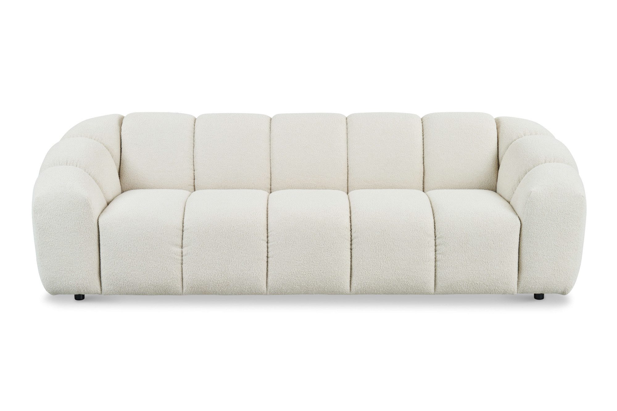 andas 3-Sitzer Maribik, Big-Sofa, recycelter Boucle-Stoff, günstig online kaufen