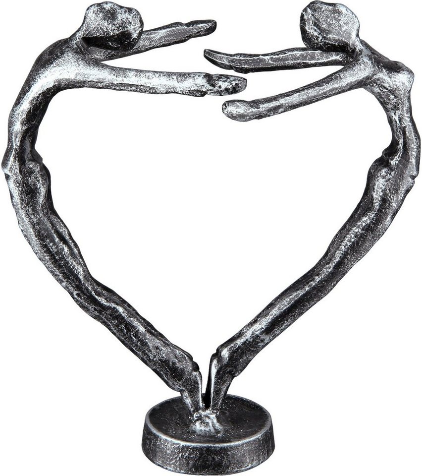 Casablanca by Gilde Dekofigur Design Skulptur In Love, silber (1 St),  silberfarben