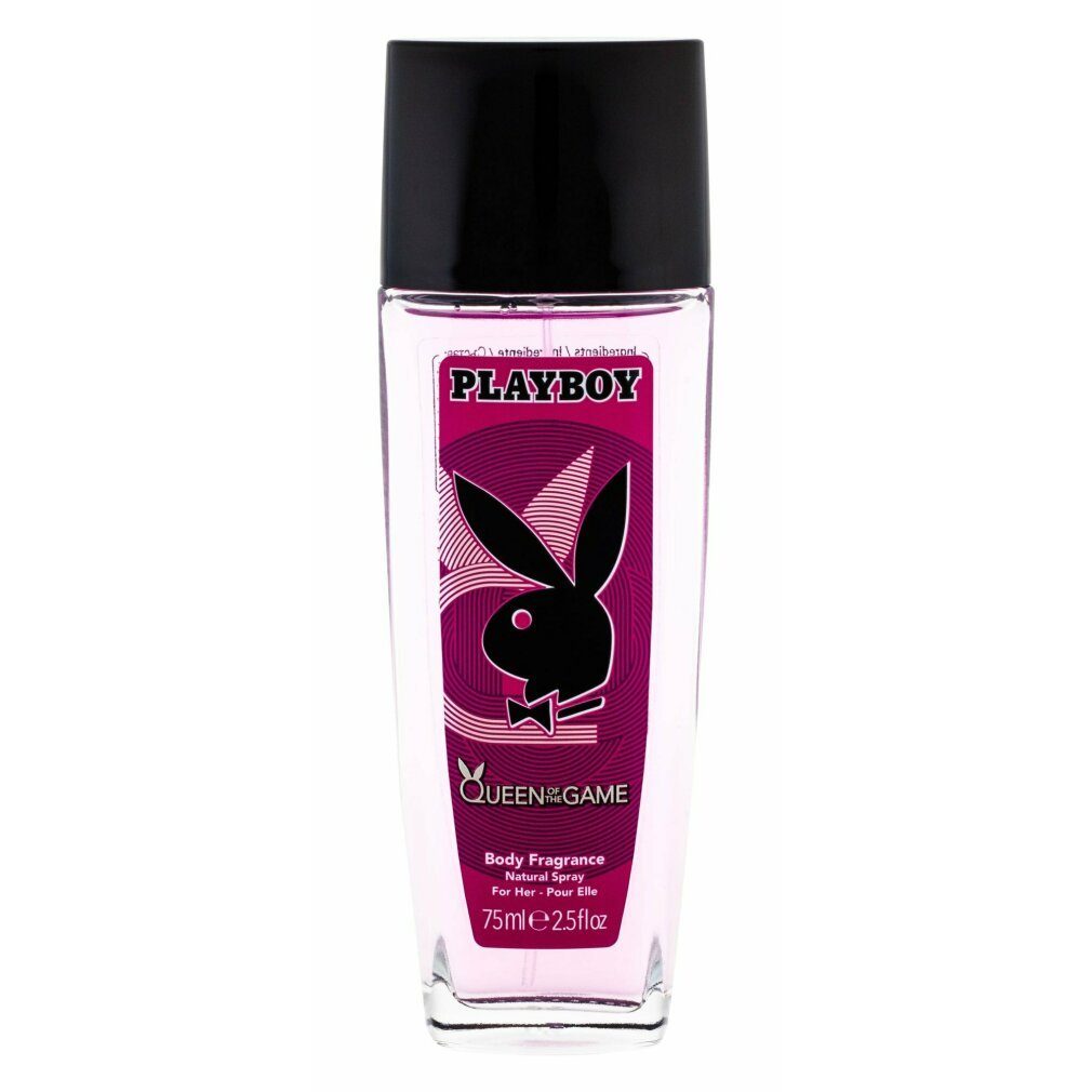 PLAYBOY Deo-Zerstäuber Queen Of The Game DEO Glas 75ml