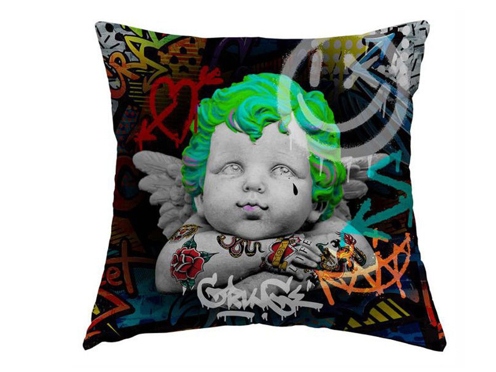 beties Kissenhülle POP-Collection, (1 Stück), Wende-Kissenhülle Cupido POP-ART Graffiti ca. 45x45 cm
