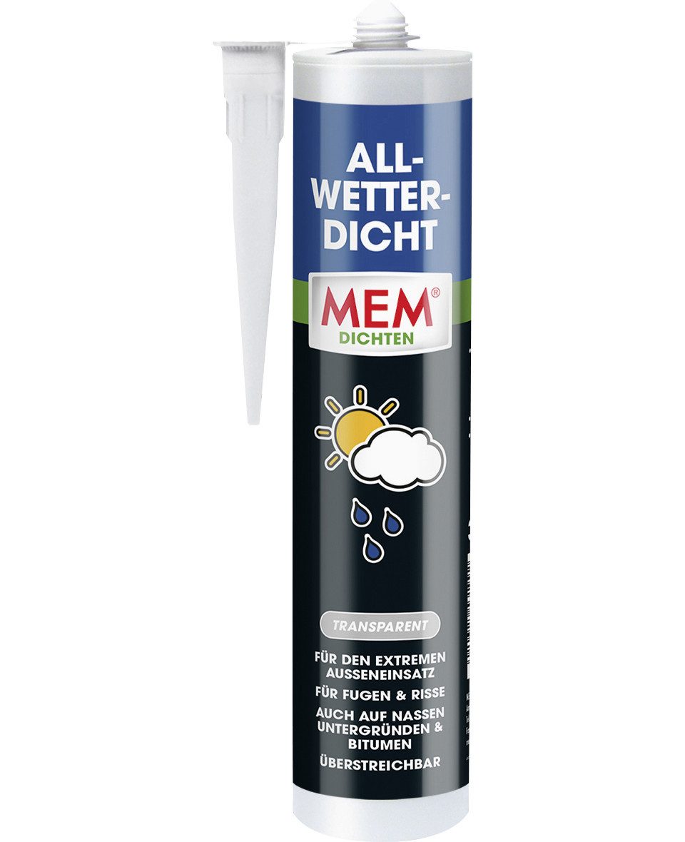 MEM Bauchemie Silikon MEM Allwetter-Dicht transparent 300 ml