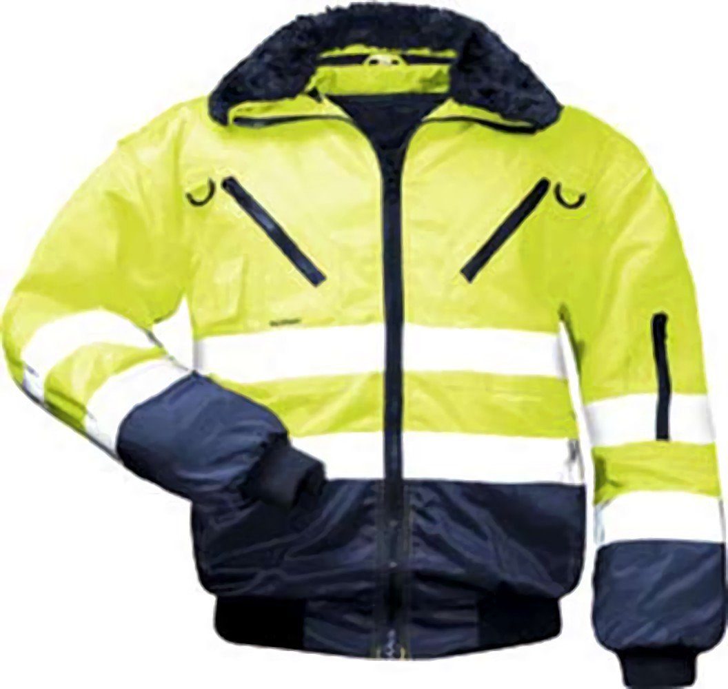 Norway Schutzjacke GUNNAR Warnschutz - Pilot - Jacke NORWAY Tex-Protector, Gelb/Marine, G