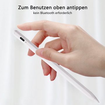 REDOM Eingabestift Stift Stylus Pen Touchstift Pencil Touchscreen Apple iPad universal (Doppelsystem Apple und Android, Hochpräzise Handflächenerkennung Neigungsempfindlich) Magnetisches Pen Kompatibel iPad iPad Pro iPad Mini iPad Air Android