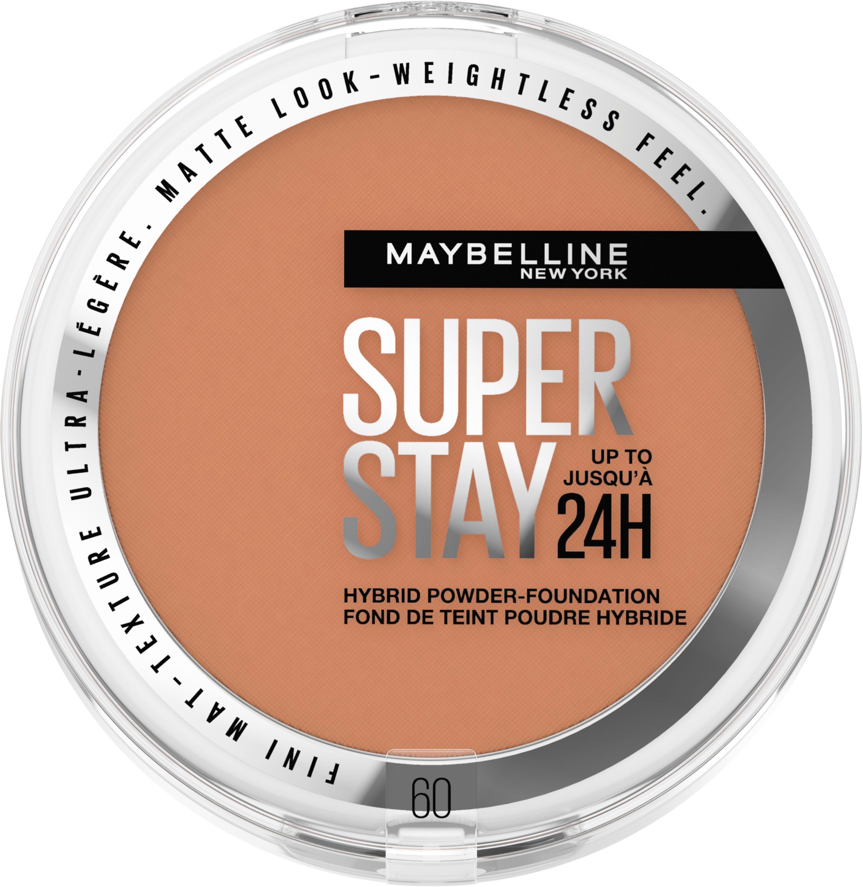 MAYBELLINE NEW YORK Foundation Stay Maybelline Make-Up Puder York New Hybrides Super