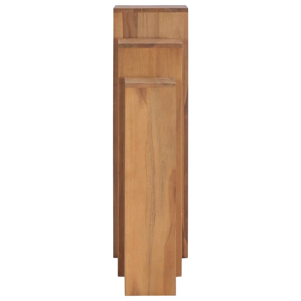 vidaXL Blumenständer 3-tlg. Pflanzenständer-Set Massivholz