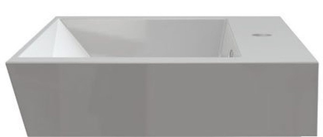 Sapho Waschtisch ORINOKO Gussmarmor-Waschtisch 60x15x45cm, weiß, Sapho-OR060