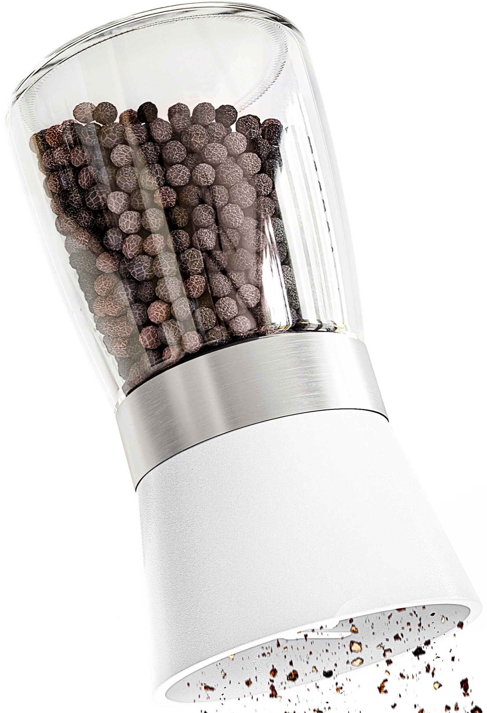 Hannah's Homebrand Salz-/Pfeffermühle mit individueller Einstellung grob bis fein Manuell, (1 Stück), Robuste Salzmühle und Pfeffermühle 14 cm